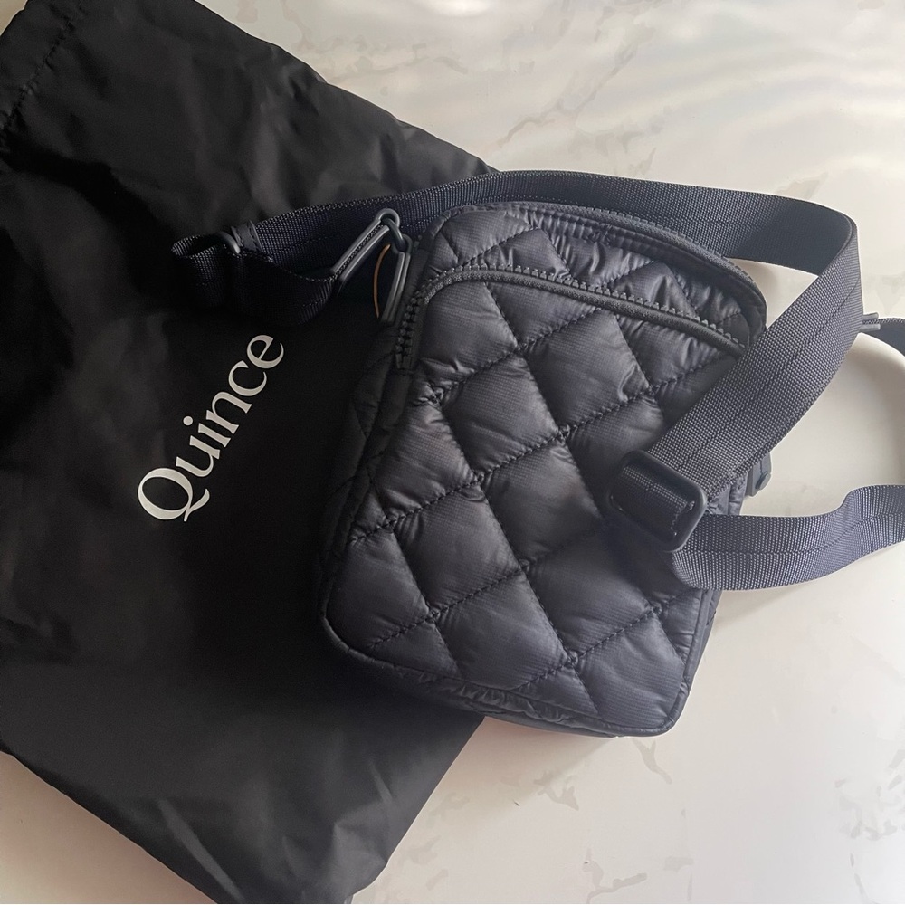 Quince transit quilted phone crossbody